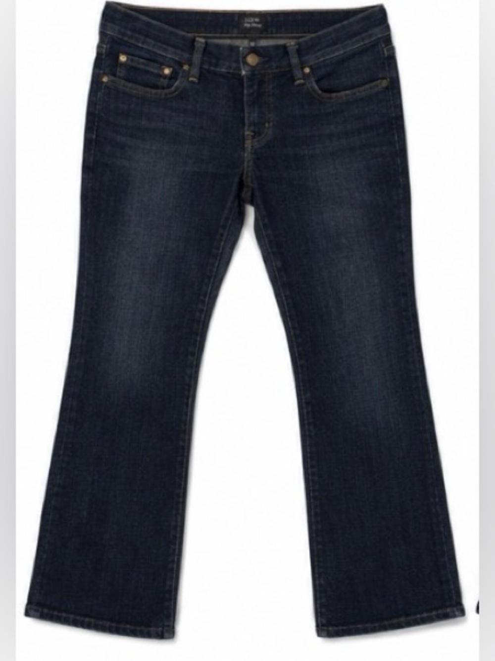 J.Crew Hip Slung Stretch Bootcut Jeans – Women’s 26S (Dark Wash)